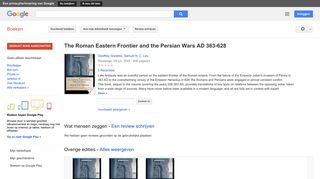 
                            12. The Roman Eastern Frontier and the Persian Wars AD 363-628