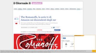 
                            3. The Romanoffs, la serie tv di Amazon sui discendenti degli zar