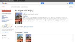 
                            8. The Rough Guide to Hungary - Google böcker, resultat