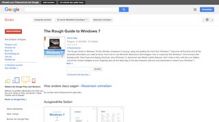 
                            6. The Rough Guide to Windows 7 - Google Books-Ergebnisseite