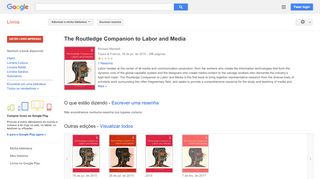 
                            11. The Routledge Companion to Labor and Media - Resultado da Pesquisa de livros Google