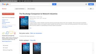 
                            9. The Routledge Companion to Network Industries