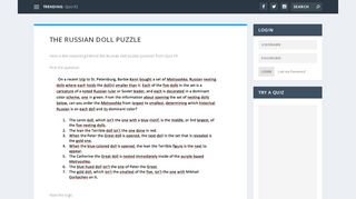 
                            10. The Russian Doll Puzzle - Quizround