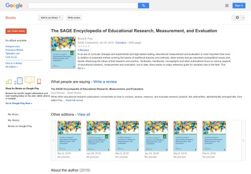 
                            8. The SAGE Encyclopedia of Educational Research, Measurement, and ...