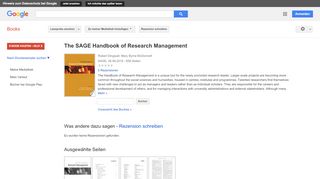 
                            12. The SAGE Handbook of Research Management