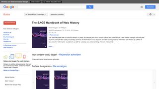 
                            12. The SAGE Handbook of Web History