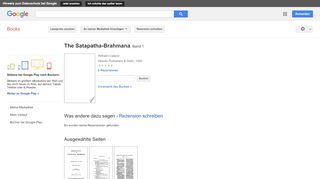 
                            9. The Satapatha-Brahmana:  - Google Books-Ergebnisseite