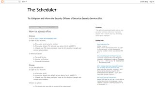 
                            6. The Scheduler: How to access ePay