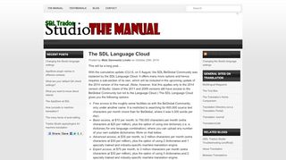 
                            7. The SDL Language Cloud | SDL Trados Studio Manual
