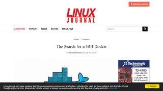 
                            13. The Search for a GUI Docker | Linux Journal