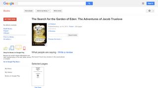 
                            9. The Search for the Garden of Eden: The Adventures of Jacob Truelove