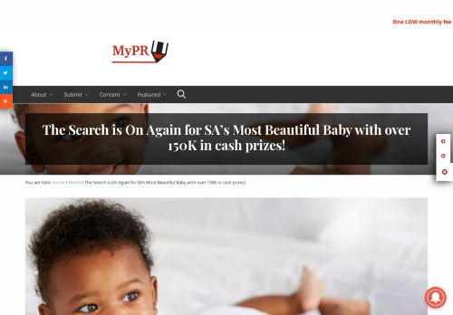 
                            13. The Search is On Again for SA's Most Beautiful Baby with over 150K in ...