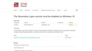 
                            3. The Secondary Logon service must be disabled on Windows 10.