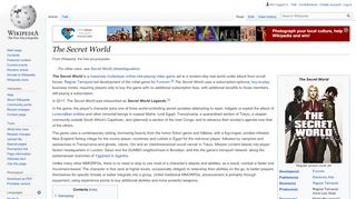 
                            8. The Secret World - Wikipedia