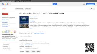 
                            5. The Secrets to E-commerce , How to Make 5000$-15000$ - Google-teoshaun tulos