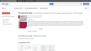 
                            11. The Semantic Web: 3rd Asian Semantic Web Conference, ASWC 2008, ... - Google Books-Ergebnisseite