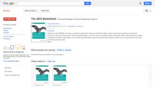 
                            10. The SEO Battlefield: Winning Strategies for Search Marketing Programs