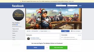 
                            7. The Settlers Online - Página inicial | Facebook