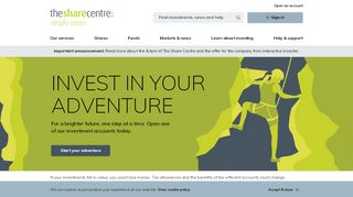 
                            1. The Share Centre: Online Share Dealing Account, Stocks and Shares ...