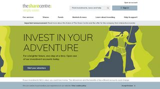 
                            2. The Share Centre: Online Share Dealing Account, Stocks and ...