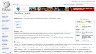 
                            3. The Share Centre - Wikipedia