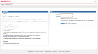 
                            6. the Sharp e-Service Portal: System Dashboard