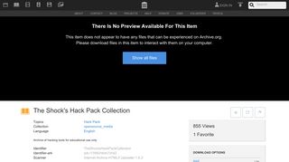 
                            11. The Shock's Hack Pack Collection : Free Download, Borrow, and ...