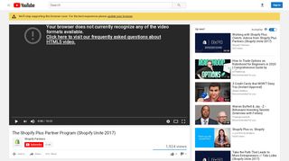 
                            6. The Shopify Plus Partner Program (Shopify Unite 2017) - YouTube