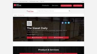 
                            9. The Siasat Daily, in Hyderabad, India is a top company in Advertising ...