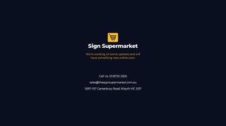 
                            1. The Sign Supermarket – Just another Branding Web site