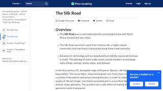 
                            11. The Silk Road (article) | Khan Academy