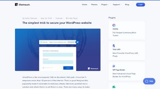 
                            8. The simplest trick to secure your WordPress website - Themeum