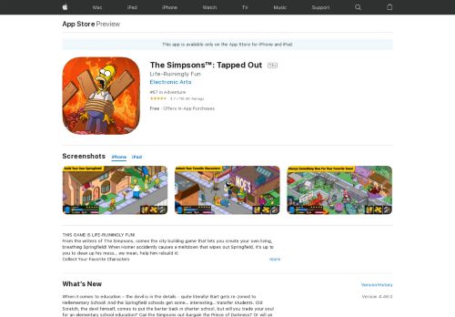 
                            6. The Simpsons™: Tapped Out on the App Store - iTunes - Apple