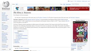 
                            12. The Sims 2: Seasons - Wikipedia