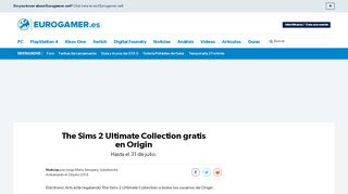 
                            8. The Sims 2 Ultimate Collection gratis en Origin • Eurogamer.es