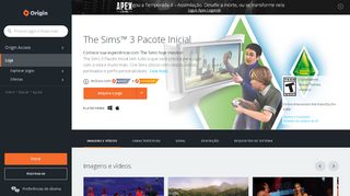 
                            12. The Sims™ 3 Pacote Inicial para PC/Mac | Origin
