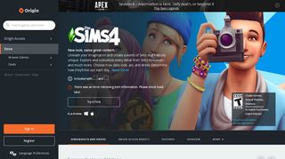 
                            7. The Sims™ 4 for PC/Mac | Origin