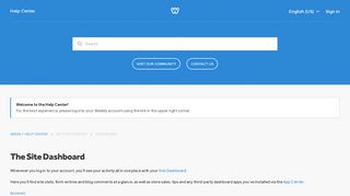 
                            7. The Site Dashboard – Weebly Help Center