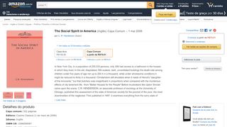 
                            10. The Social Spirit in America - Livros na Amazon Brasil- 9781596058583
