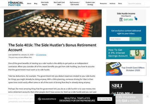 
                            10. The Solo 401k: The Side Hustler's Bonus Retirement Account ...