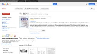 
                            6. The Source: A Guidebook to American Genealogy