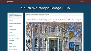 
                            5. The South Wairarapa Bridge Club