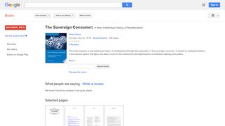
                            7. The Sovereign Consumer: A New Intellectual History of Neoliberalism - Google Books Result