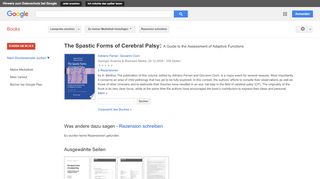 
                            10. The Spastic Forms of Cerebral Palsy: A Guide to the Assessment of ...