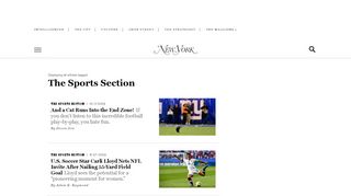 
                            9. The Sports Section - New York Magazine