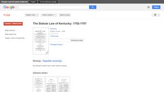 
                            12. The Statute Law of Kentucky: 1792-1797