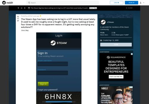 
                            4. The Steam App has been asking me to log in a LOT more that usual ...