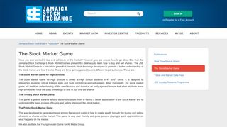 
                            8. The Stock Market Game - Jamaica Stock Exchange