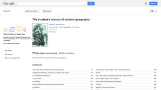 
                            10. The student's manual of modern geography