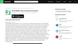 
                            4. The SUBWAY Labor Scheduler for Android - Free download and ...